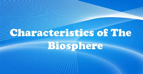 Biosphere Definition - JavaTpoint