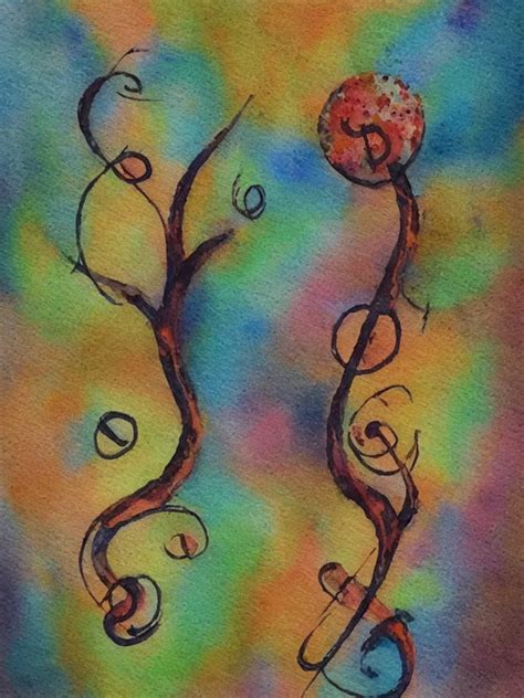 A Watercolor Painting Of An Acorn That Turns Into A Stable Diffusion