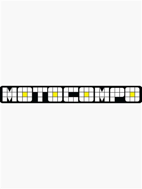 Motocompo Logo Sticker For Sale By Vukojev Alex Redbubble