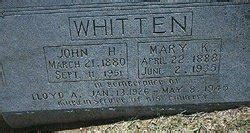 Mary Katherine Barrick Whitten M Morial Find A Grave