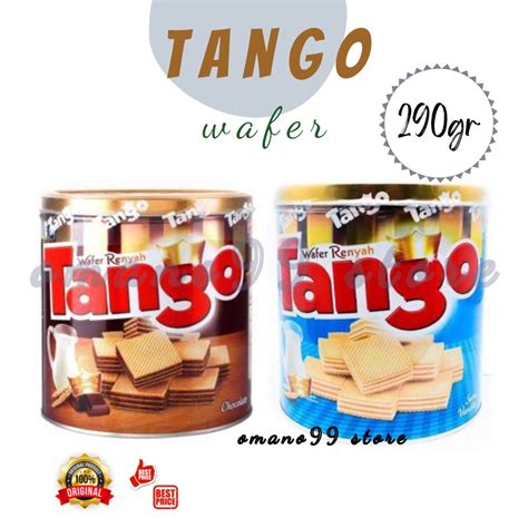 Jual Tango Wafer Chocolate Vanilla Kaleng 290 Gram Shopee Indonesia