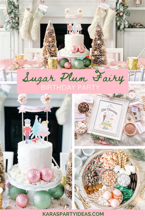 Kara S Party Ideas Sugar Plum Fairy Birthday Party Kara S Party Ideas