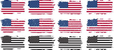 Black White American Flag Vector Images (over 50,000)