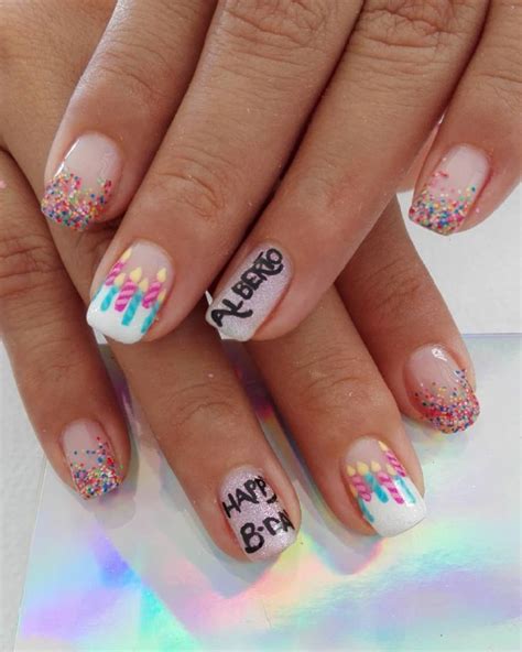 50 Stylish Birthday Nail Designs Ideas Birthday Nails Birthday Nail