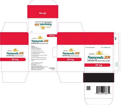 Namenda XR FDA Prescribing Information Side Effects And Uses