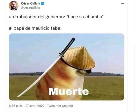 Lordcuchillo Usuarios De Redes Sociales Tundieron Con Memes Al Padre De Mauricio Tabe Tras