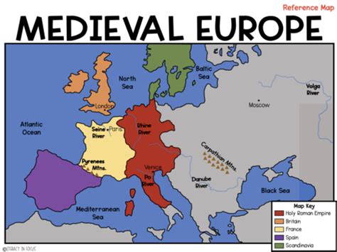 Medieval Europe Map Labeled - Danice Doralynne