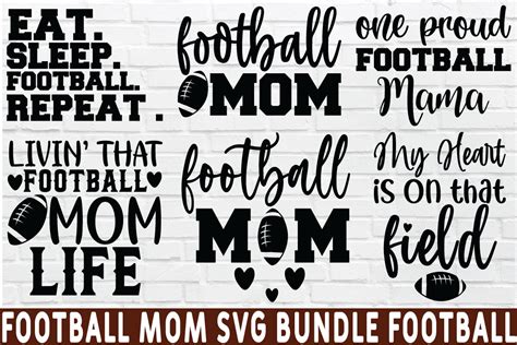 Football Mom Svg Bundle Football Graphic By Svg Design Store020