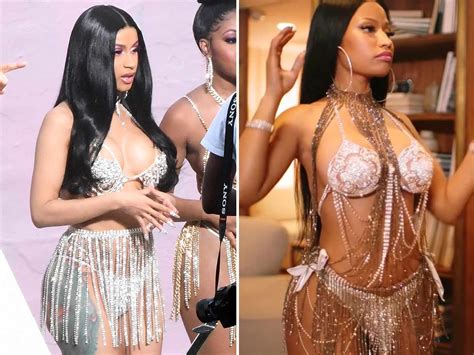 Cardi B Wears Look Alike Nicki Minaj Costume While Filming Twerk