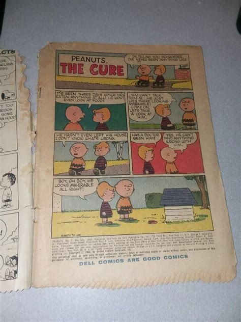 Peanuts 5 Dell Comics 1960 Silver Age Charlie Brown Snoopy Charles