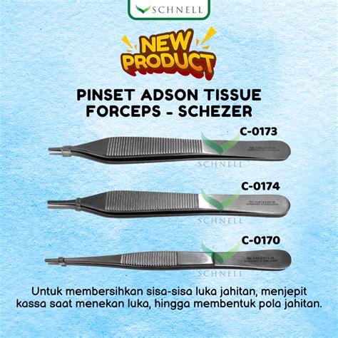 Jual Pinset Adson Tissue Forceps Pinset Operasi Dental Instrument