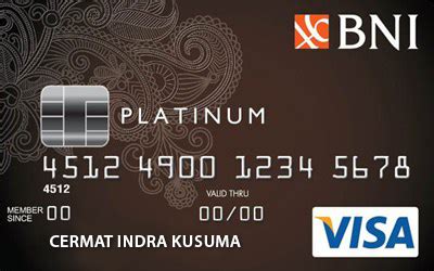 Kartu Kredit BNI Visa Platinum Card Cermati