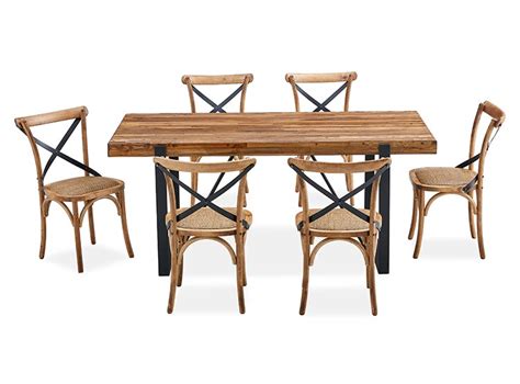 Ripley JUEGO DE COMEDOR RIPLEY HOME IRONBRIDGE RATTAN 6 SILLAS CAFÉ