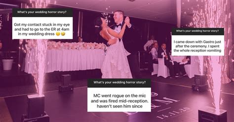 The Mc Was Fired Mid Reception 23 Women Share Their Wedding Horror Stories Trendradars