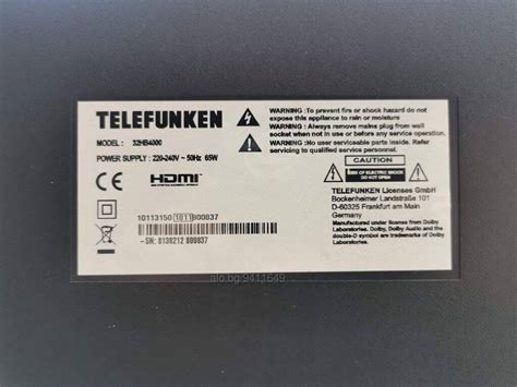 Телевизор Telefunken 32HB4000 на части Telefunken 32HB4000 Телевизор с ...