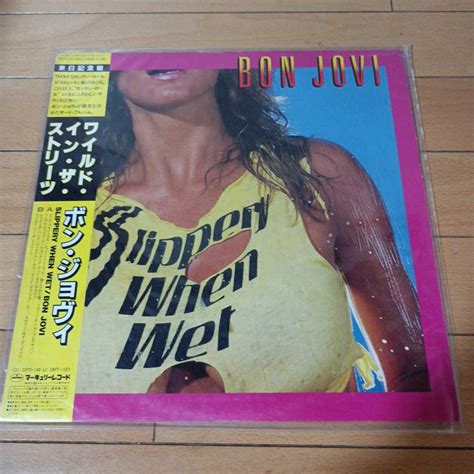 Bon Jovi ボン ジョヴィslippery When Wet ワイルド イン ザ ストリーツ Lpレコード Used良品bon