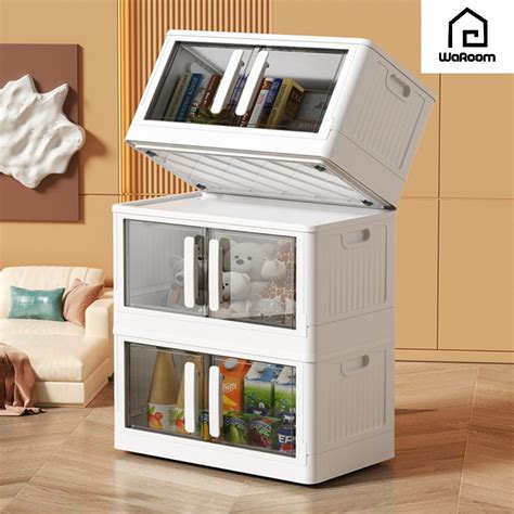 Tiers Saving Space Double Sided Door Storage Foldable Cabinet