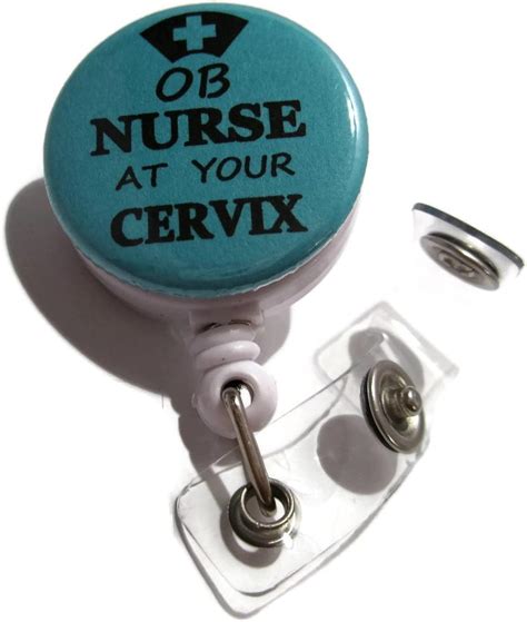 Atlanyards Ob Nurse At Your Cervix Badge Reel Ob Nurse Gift Ob Nurse