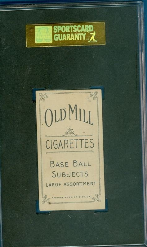 1909 11 T206 TY COBB Bat Off Shoulder Old Mill Cigarettes SGC 60 EX