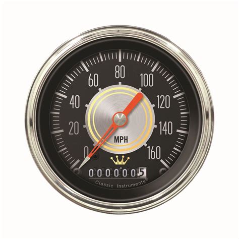 Classic Instruments Hh55slc Classic Instruments Hollywood Hot Rod Series Gauges Summit Racing