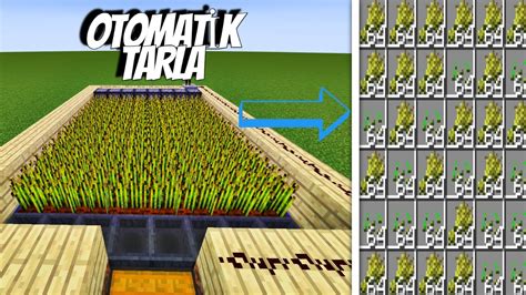 Sınırsız Buğday Minecraft Otomatik Tarla Yapımı YouTube