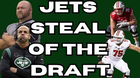 NEW YORK JETS STEAL OF THE DRAFT C Joe Tippmann The Sports Brief