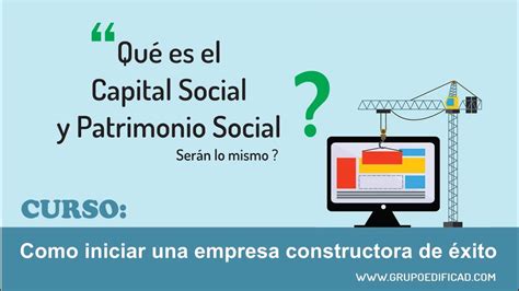 Qué Es El Capital Social Y Patrimonio Social Serán Lo Mismo Youtube