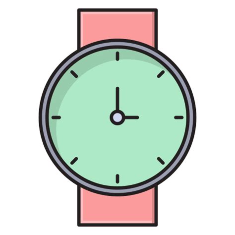 Wrist Watch Vector Stall Lineal Color Icon