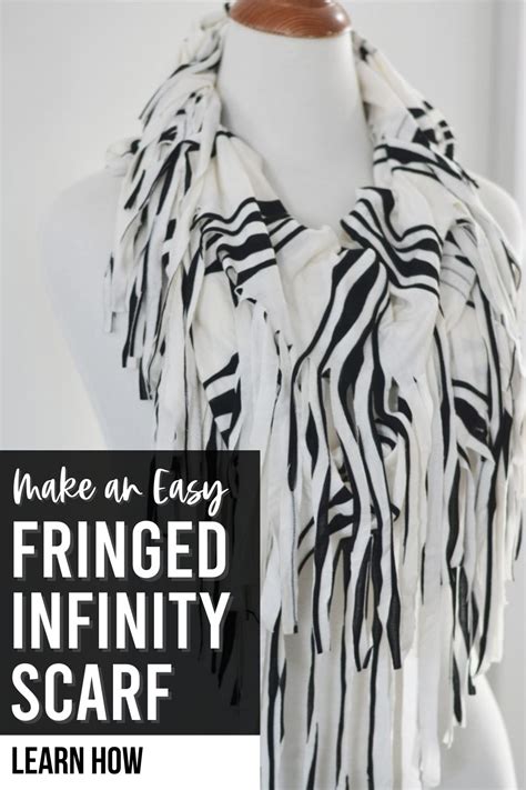 Make An Easy Fringed Infinity Scarf The Diy Mommy