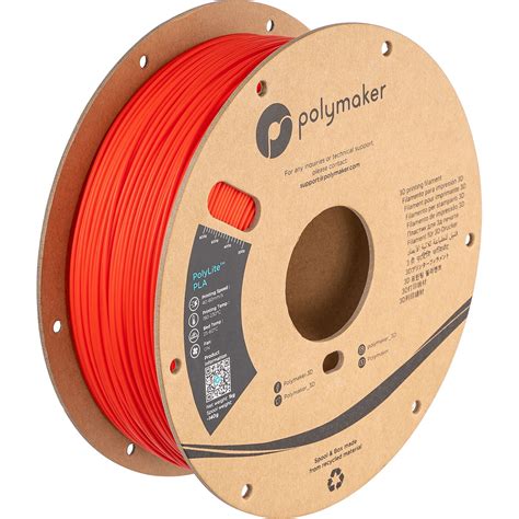 Polymaker Mm Polylite Pla Filament Kg Red Pa B H