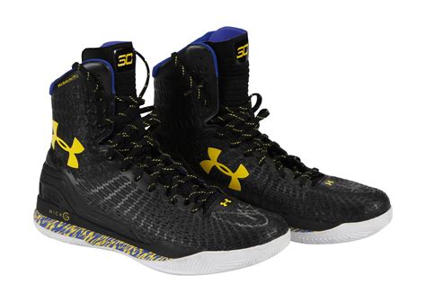 Lot Detail - Stephen Curry Signed Under Armour Black, Gold, and Blue Practice Sneakers