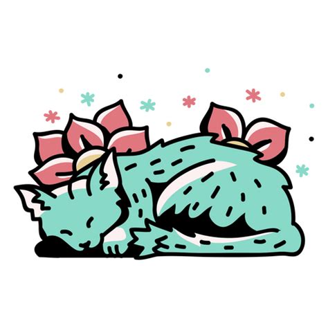 Diseño Png Y Svg De Un Lindo Gato Durmiendo Para Camisetas