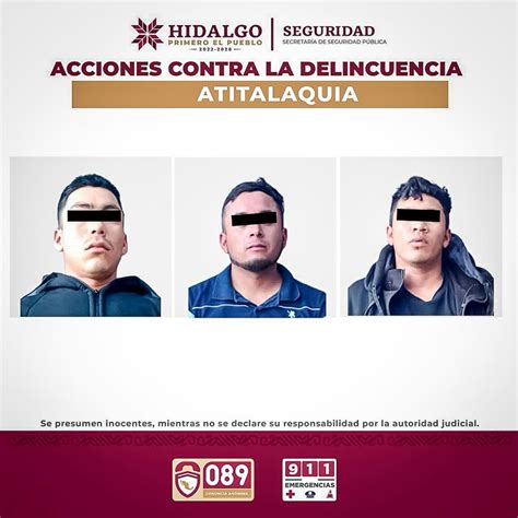 Aseguran Tres Integrantes De Grupo Delictivo Los Hs En Atitalaquia