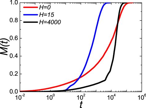 Time Courses Characterizing The Evolution Of Magnetization Mt With