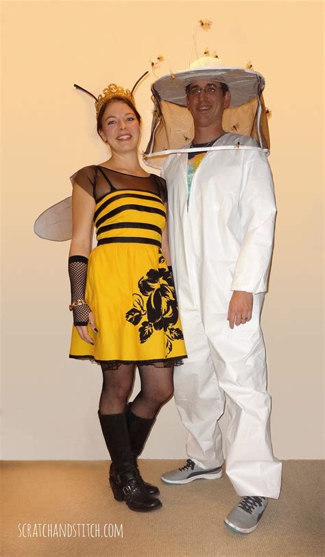 Diy Couples Costume Queen Bee And Beekeeper Queen Bee Costume Diy