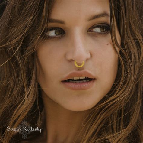 Septum Jewelry 14k Gold Septum Ring Nose Piercing Solid Etsy Septum