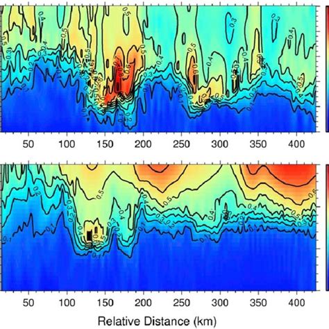 Horizontal Distributions Of Integrated Phytoplankton Biomass Over The