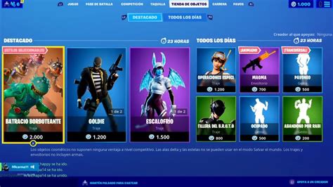 LA NUEVA TIENDA FORTNITE HOY YouTube