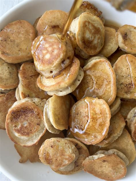 Mini Banana Pancake Bites Peanut Butter And Jilly