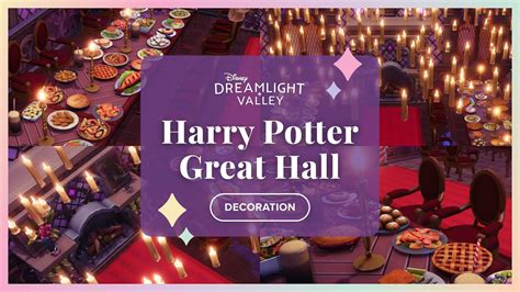 INSPO Harry Potter Hogwarts Great Hall Decor Disney Dreamlight