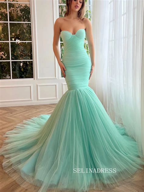 Green Mermaid Prom Dress