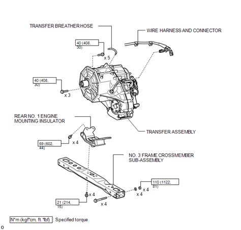 Toyota Tundra Service Manual Components Transfer Assembly