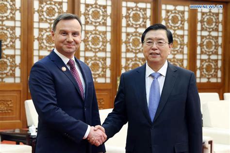 Chinese Top Legislator Meets Polish President On Parliamentary Ties