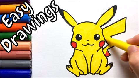 Pikachu Drawing Images With Colour