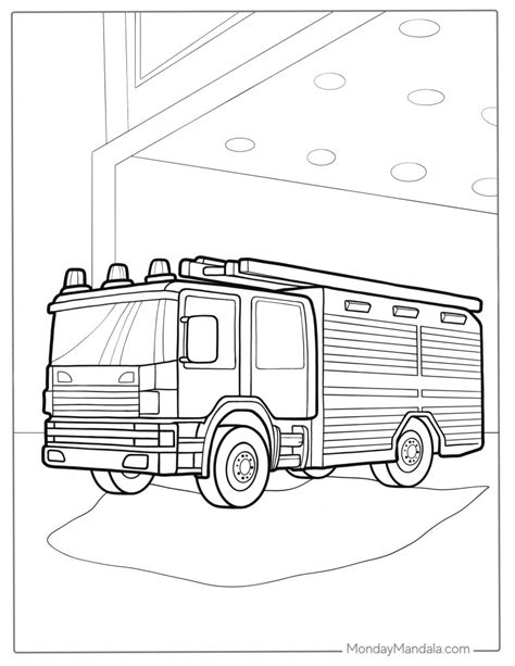 26+ Printable Fire Truck Coloring Page - FelixJonahn