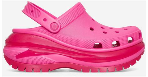 Crocs™ S Mega Crush Clogs Juice In Pink For Men Lyst Uk