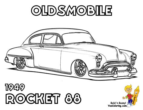 Hot Rod Coloring Pages to Print - Rev Up Your Creativity!