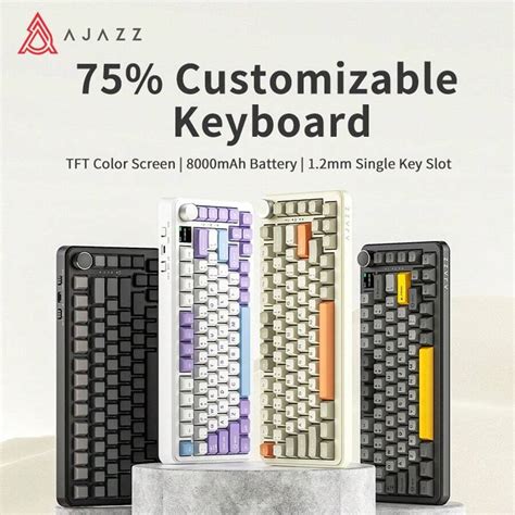 Teclado mecánico tri modo AJAZZ AK820 MAX con gran batería de 8000mAh