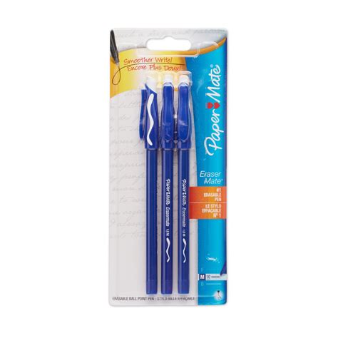 Paper Mate Erasermate Erasable Pens Medium Point 10mm Paper Mate Ca
