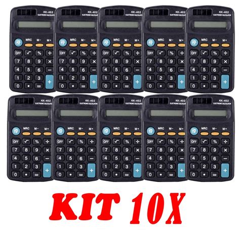 CALCULADORA DE BOLSO 8 DIGITOS MODELO KK 402 10 UNIDADES Shopee Brasil